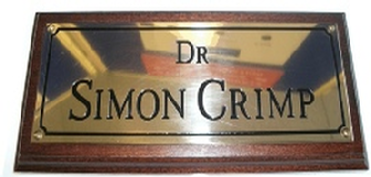 Engraved Brass Plaque 1